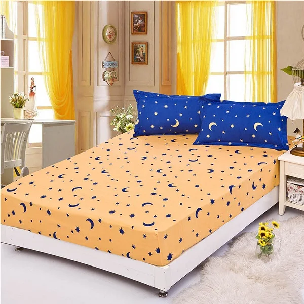 Hot Sale Bed Sheet Fitted bed Cover with 2 pillowcase 120*200cm/150