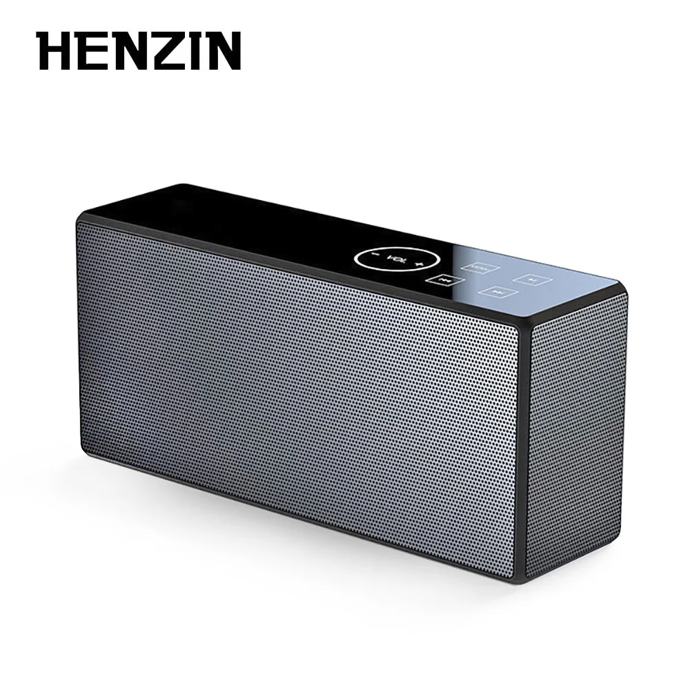 

HENZIN Wireless Speaker Touch Control Bluetooth Column 4.2 3000mAh Battery Portable Sound Box AUX TF Card Slot for iPhone Xiaomi
