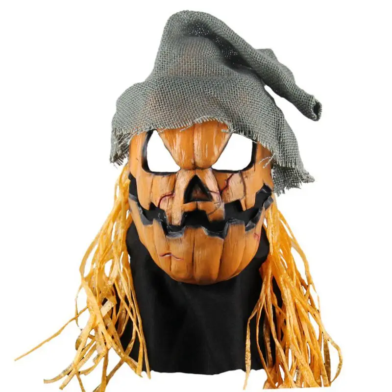 Латексная маска на Хеллоуин, для взрослых, для всего лица, страшные Вечерние Маски, Хэллоуин пугающая Маска Клоун для косплея Вечерние Маски, реквизит - Цвет: A