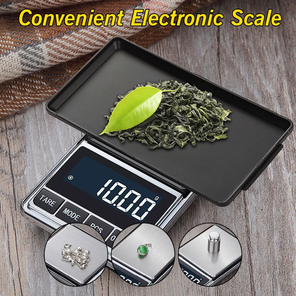 

Mini Digital Scales Pocket Jewelry Scales Precision Electronic Balance Weight Balanca Digital Scale 500g/100g *0.01g