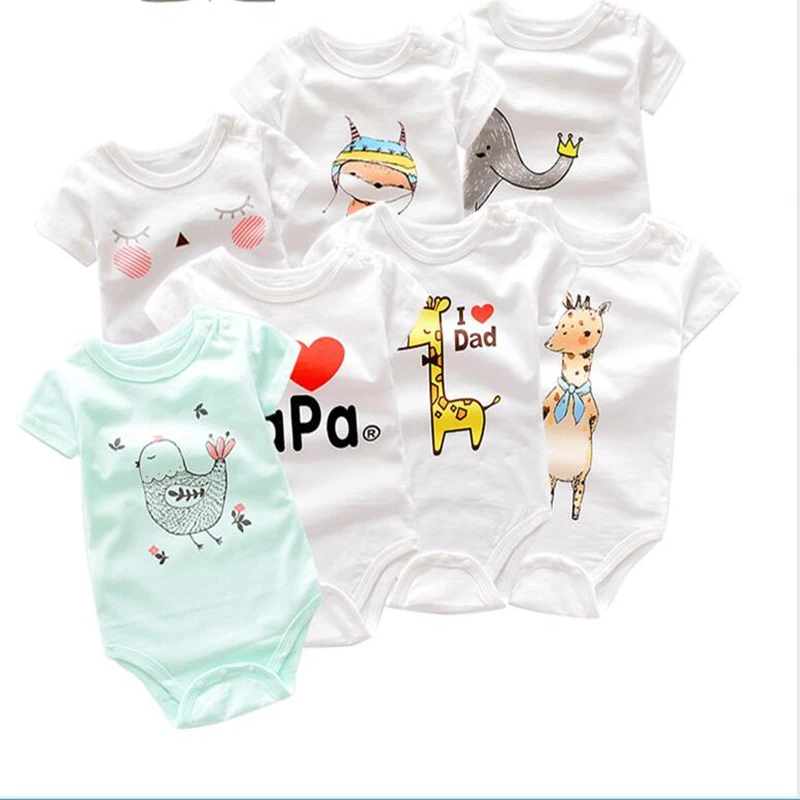 

Summer Baby Clothes Baby Boy Romper Animal style Short Sleeve infant rompers Jumpsuit cotton Baby Rompers Newborn Kids clothing