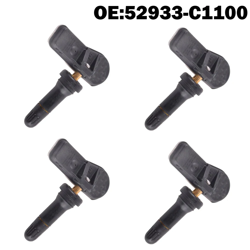 radar guns for cars 4 PCS Car Tire Pressure Monitor Sensor TPMS 52933C1100 52933-C1100 for Hyundai Creta IX25 Tucson I40 IX35 Sonata 2014-2018 Tucso best car alarm