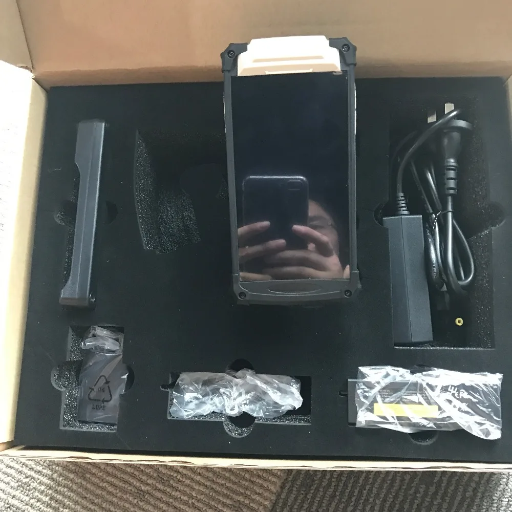 4G память ручной android Мобильный uhf rfid считыватель 1D 2D сканер штрих кода для