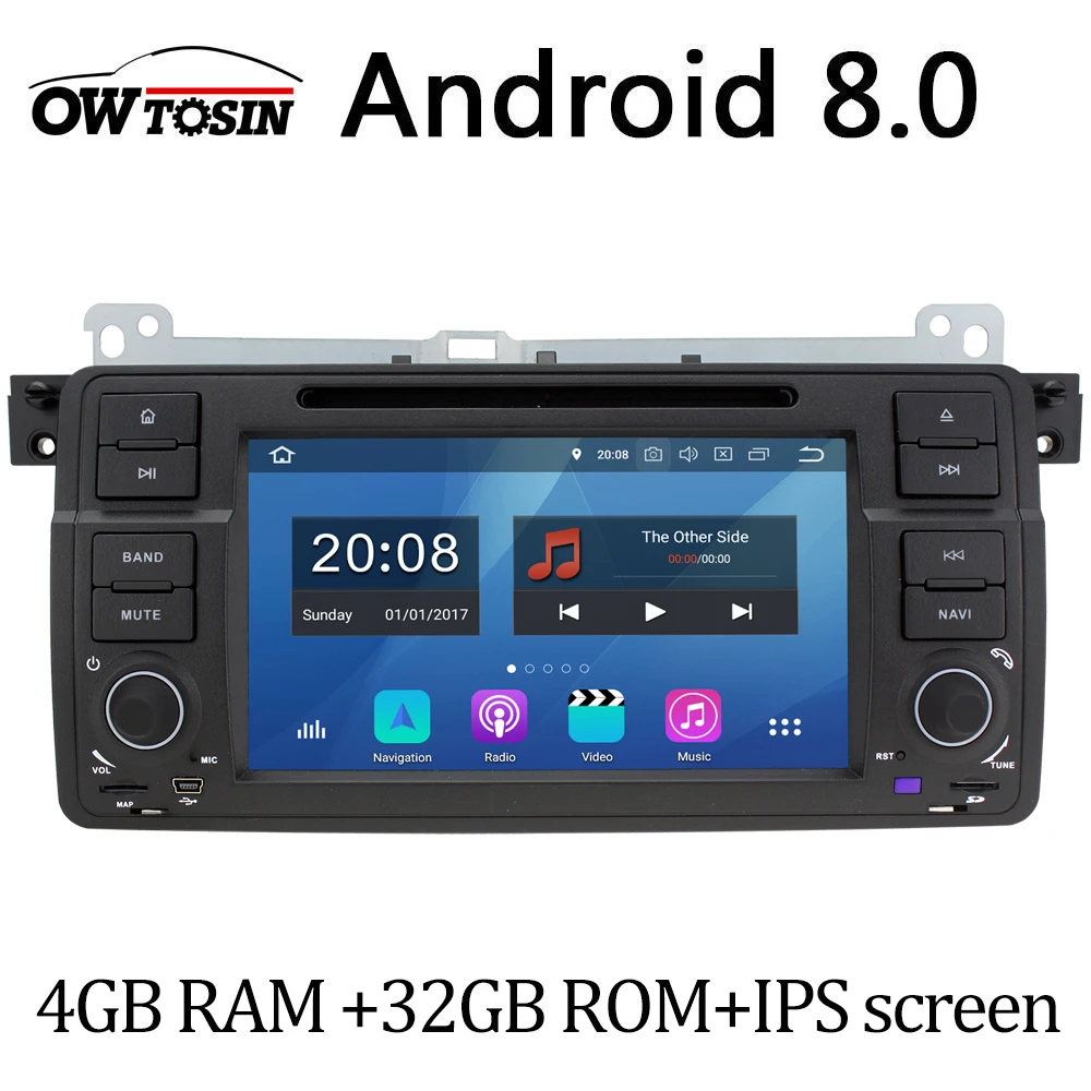 

Android 8.0 Eight Octa Core 4GB RAM Car DVD Player For BMW 3 Series E46 M3 318i 320i 325i 328i Rover 75 MG ZT Stereo Radio GPS
