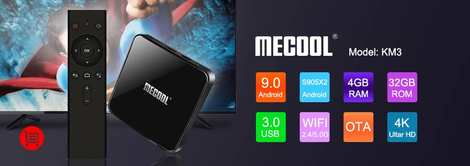 Mecool Androidtv 9,0 KM8 KM9 Pro ATV коробка Google Сертифицированный S905X2 4K медиаплеер 2.4G5GWIFI KM9 Android 9,0 смарт-приставка