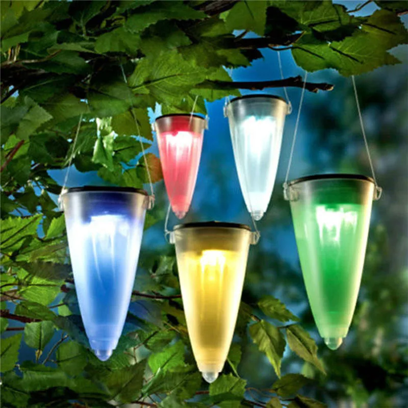 

LED Solar Outdoor Gazon Licht Waterdichte Kleurrijke Kleur Opknoping Lamp Automatische Kleurverandering Landschap Verlichting
