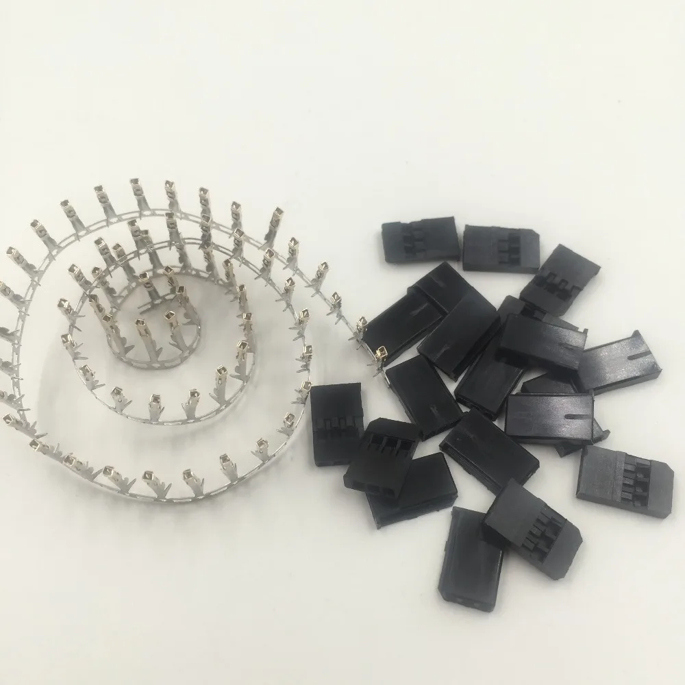 

Male Servo Connector for RC Jr Hitec Futaba with Gold Plated crimps x 20 SETS