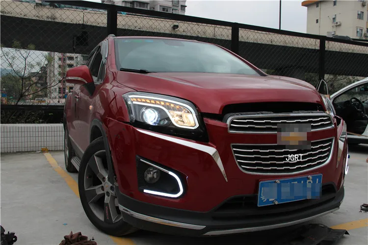 2 шт. автомобильный стиль светодиодный фары для Chevrolet Trax для Trax Головной фонарь светодиодный DRL Объектив двойной луч H7 HID Xenon bi xenon объектив