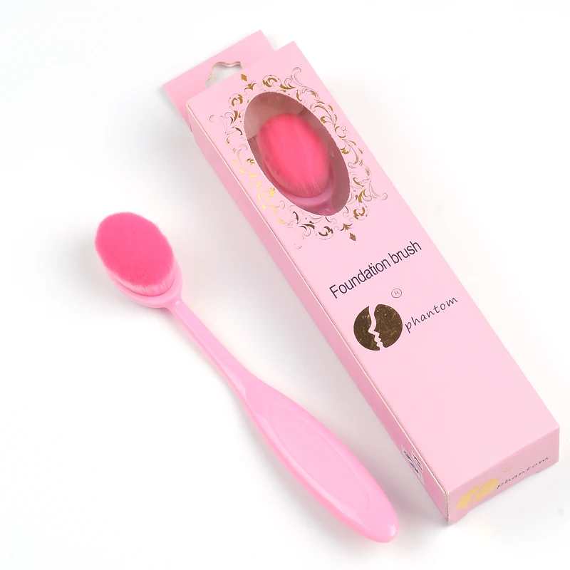 

MECOLOR pink color Foundation Brush Toothbrush shape Cosmetic BB cream Makeup Brushes for women face beauty Makeup Tool