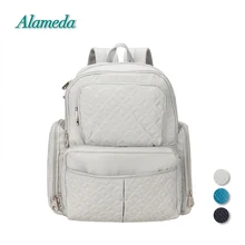 Новая детская сумка, рюкзак, стильные сумки для подгузников, Стеганные узоры для мам, сумка для подгузников на открытом воздухе, сумка для путешествий с ремнями для коляски