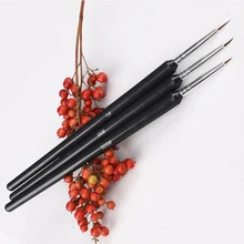 3 개/대 네일 아트 라이너 페인팅 펜 3d 팁 diy 아크릴 uv 젤 브러쉬 드로잉 키트 꽃 라인 그리드 프랑스 디자인 매니큐어 도구(China)