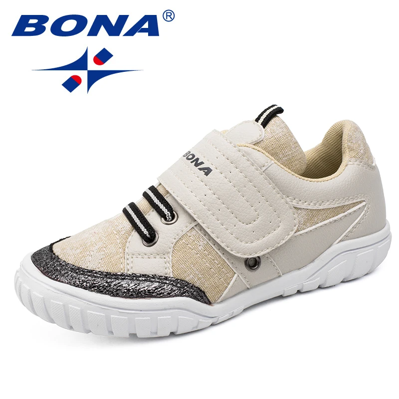 بونا جديد الكلاسيكية نمط الأطفال حذاء كاجوال قماش الفتيان و الفتيات أحذية هوك و حلقة أحذية رياضية في الهواء الطلق أحذية للمشي شحن مجاني