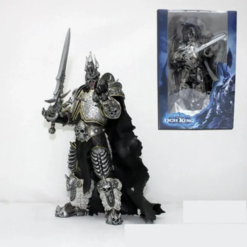 

New Free Shipping High Quality WOW Figure Toy Lich King Alsace Lassic Toys For Boys Kids Toys 18cm