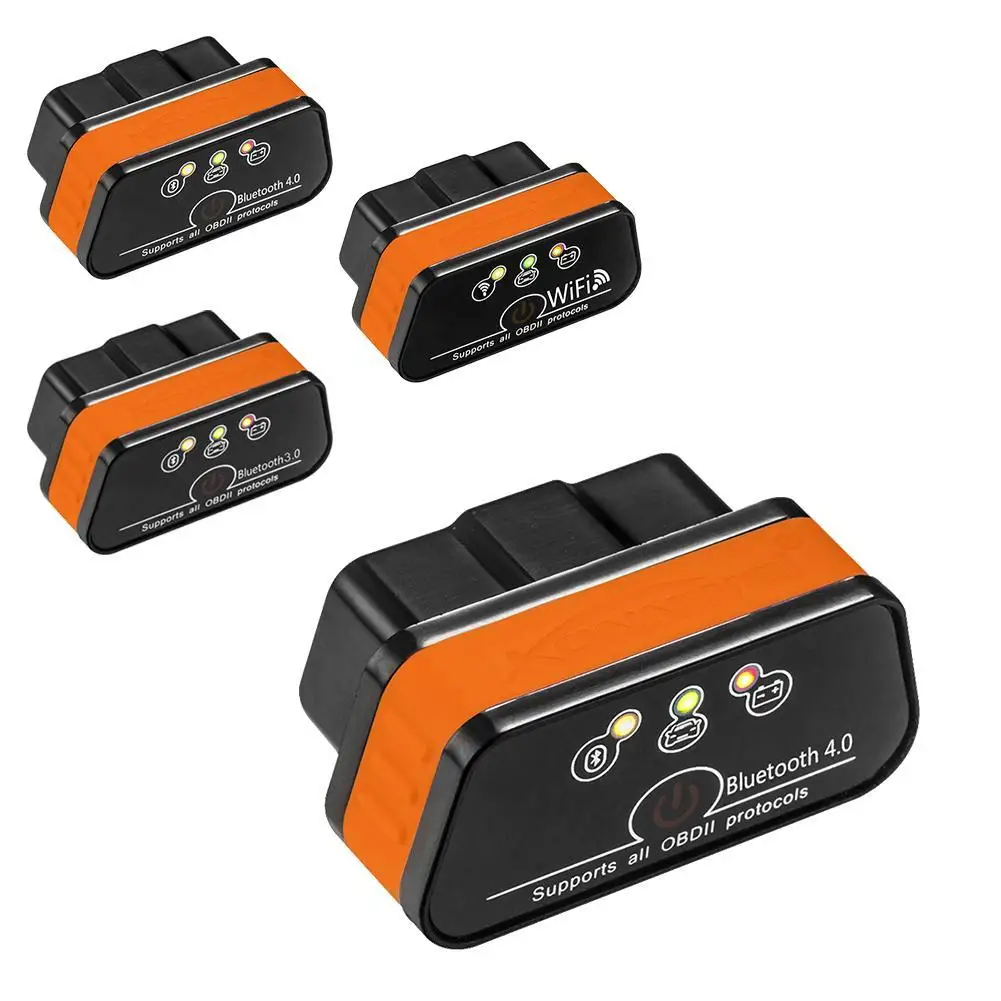 Konnwei KW901 ELM327 OBD2 Интерфейс автомобильный диагностический инструмент с Bluetooth 3 0
