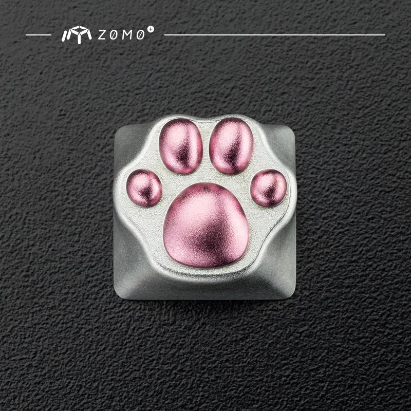 Zomo алюминиевый и силиконовый Kitty Paw Artisan Keycap cat pad CNC анодированный алюминиевый корпус совместим с переключателями Cherry MX