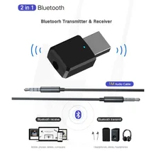 Портативный мини 2 в 1 4K Bluetooth 5,0 передатчик приемник 3,5 мм AUX USB беспроводной стерео аудио адаптер для домашнего ТВ MP3/4 шт. автомобиля