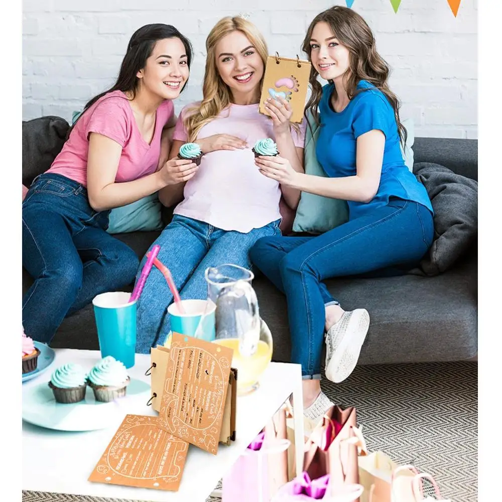 OurWarm Baby Shower советы карты для девочек и мальчиков слон знак для гостей книги День Рождения украшения Детские подарки Фотоальбом