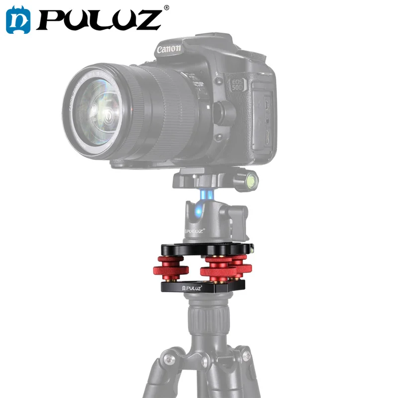 

PULUZ Camera Ballhead Aluminum Alloy Adjustment Dials Leveling Base Ball Head For Camera Tripod Head