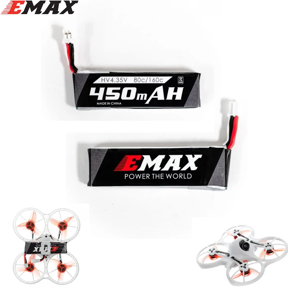 

Emax Tinyhawk 1S 450MHA 80C Lithium polymer battery PH2.0 For Emax Tinyhawk Avan RC FPV Drone