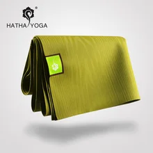 Hatha Natural Rubber slip resistant yoga mat yoga blanket 1 5mm folding ultra thin fitness mat