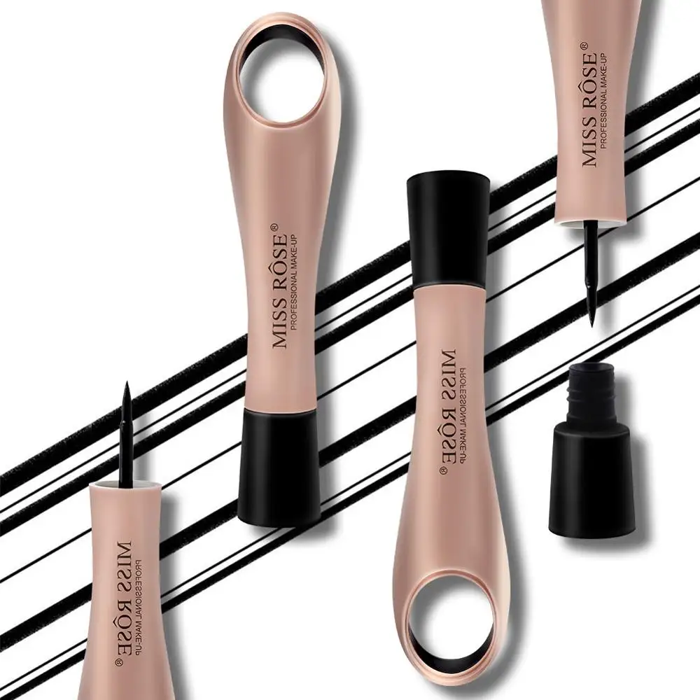 NEW Black Waterproof Eyeliner Beginner Ring Easy Use Fast Drying Long Lasting Liquid Eye Liner Special Pen Smart Cosmetic Tools