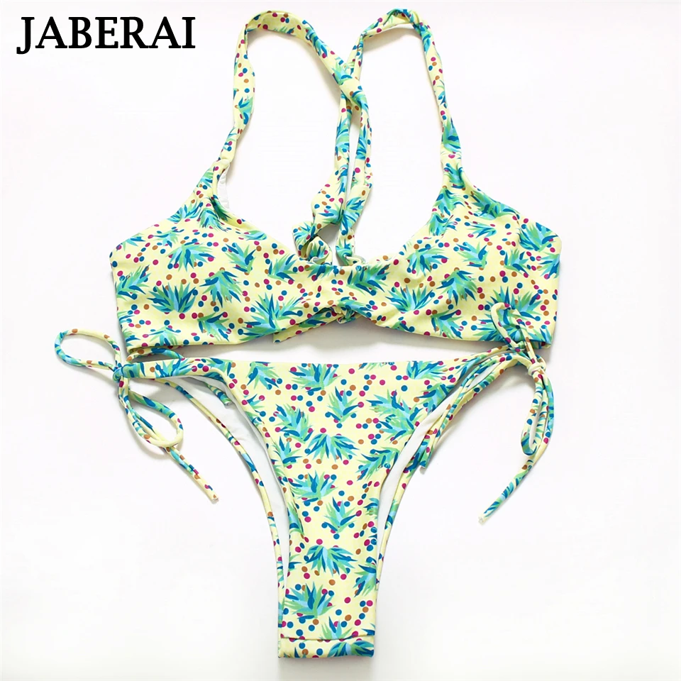 

JABERAI brazilian bottom bikini Set 2017 Women string bikini Swimwear Swimsuit pattern bikini Bathing Suit Scrunch Bikini 15