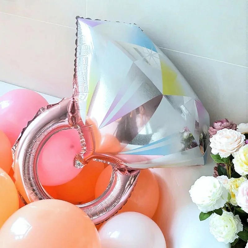 Романтическое кольцо воздушные шары кольцо для помолвки душ юбилей девичник вечерние подарок для невесты День рождения украшения