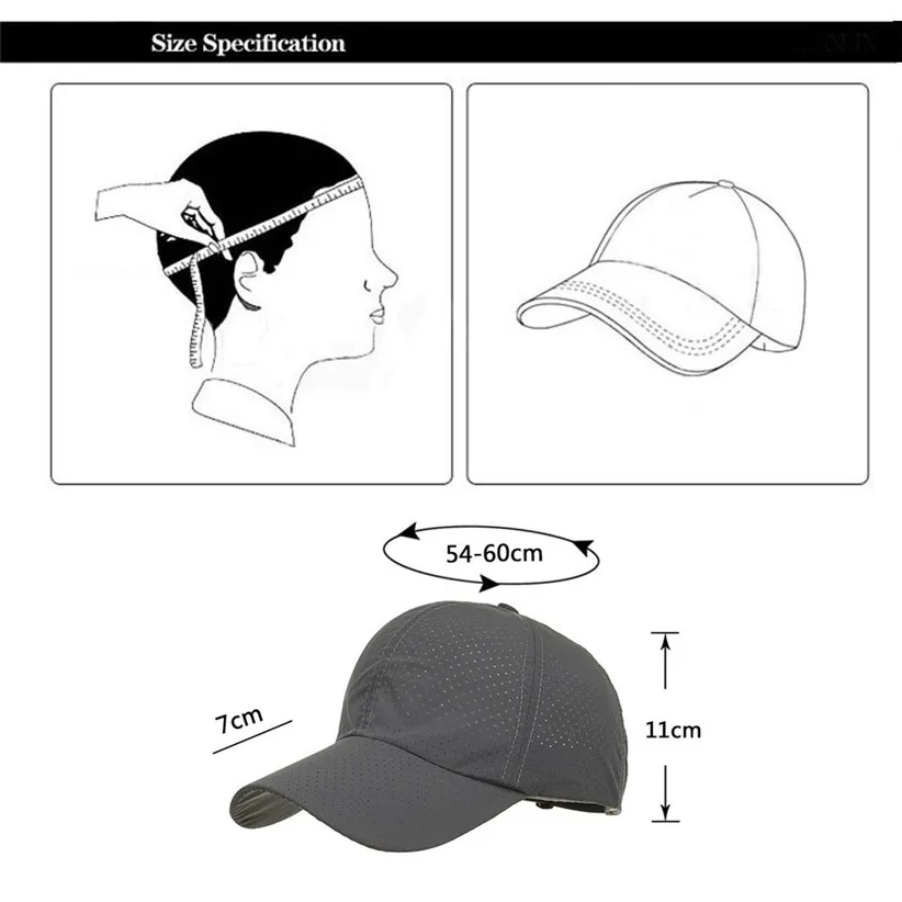 Дизайн, Женская дышащая летняя Солнцезащитная шляпа, мужские бейсболки с дырками, 80612