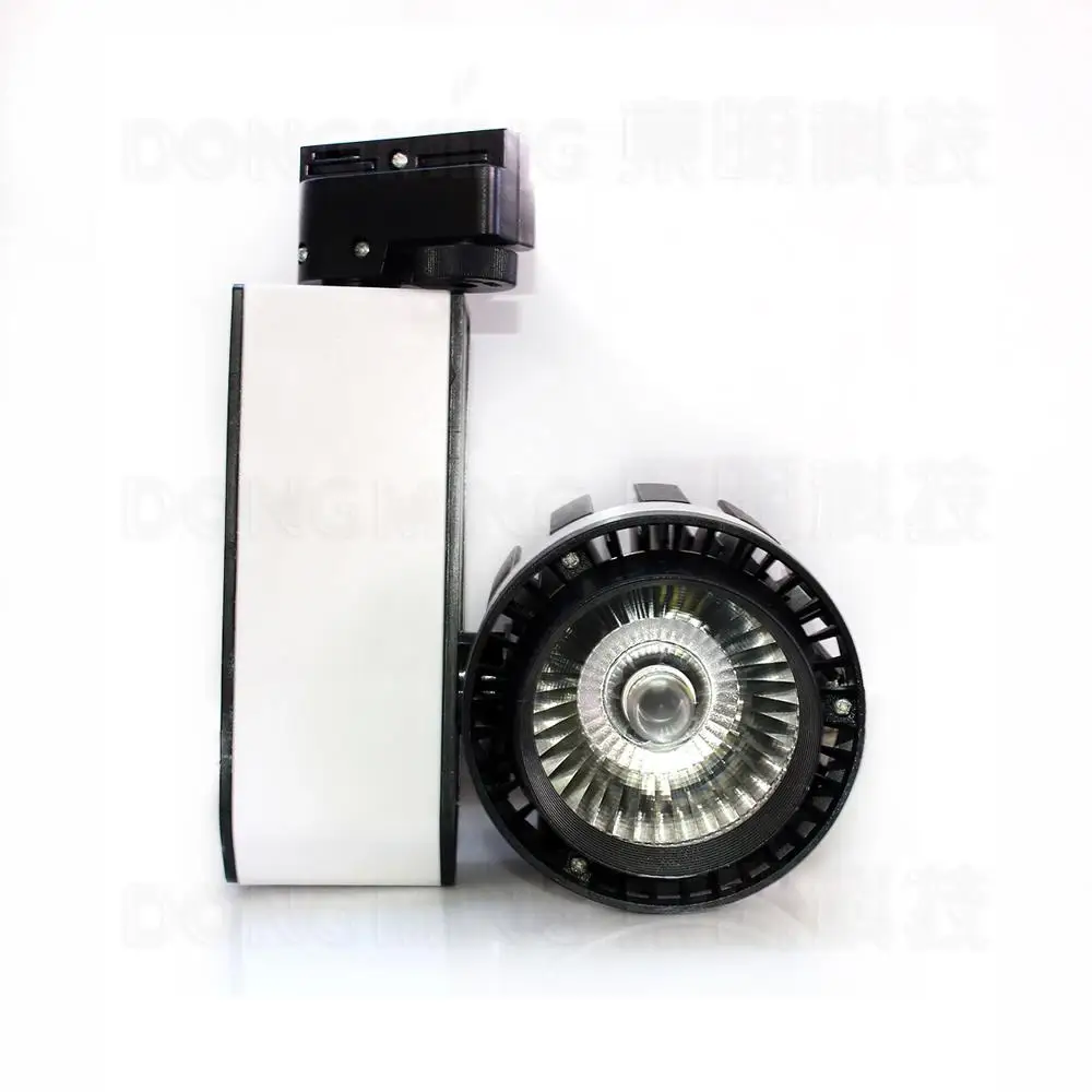 

Hot sale 20W COB Led Track Light flexible track lighting black add white body AC85-265V led rail light