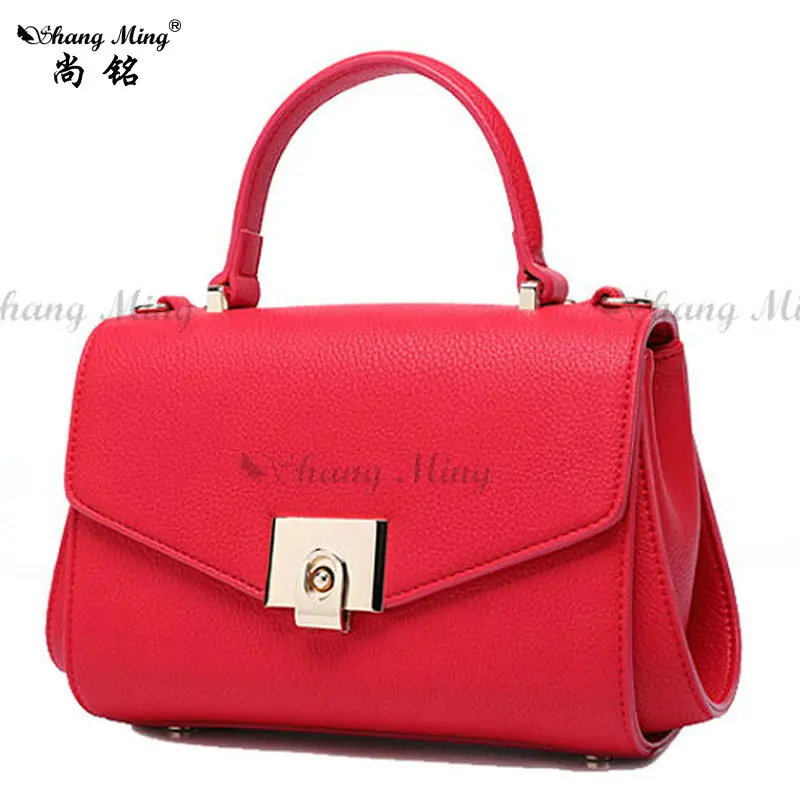 

Shangming Brand Women Satchels Bags Designer Handbag With Buckle Shoulder Messenger Bags 2017 Fashion Bigs Tote Bag