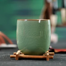 Tasse tee-set Pu’er Grüne Tee tassen Kaffee Becher Handgemachte Rissbildung Retro Celadon Drink 6 farben