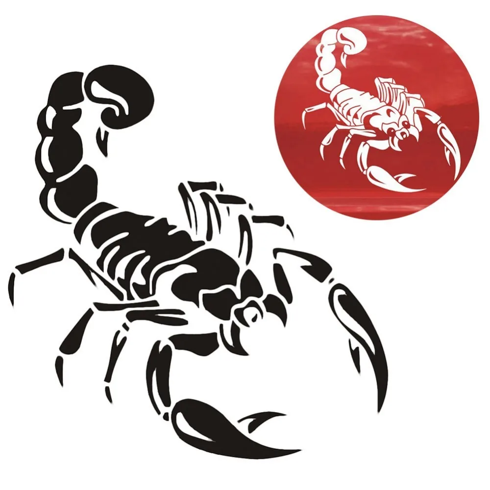 1 Piece 30cm Cute 3D Scorpion Car Stickers car styling vinyl decal