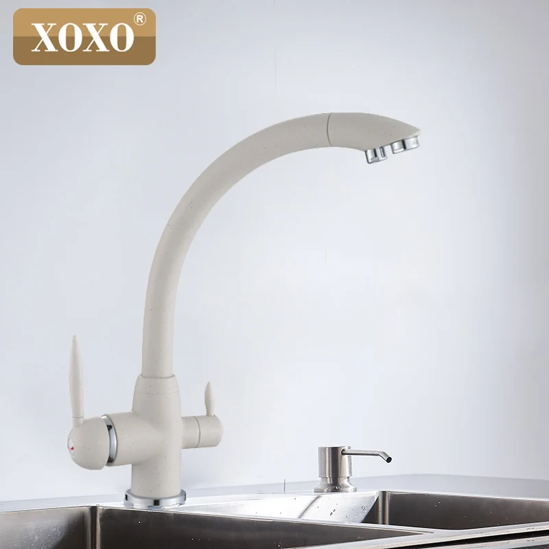  XOXO Water filter faucet brass kitchen mixer tap deck installed rotating 360 degrees water purifica - 32851462061
