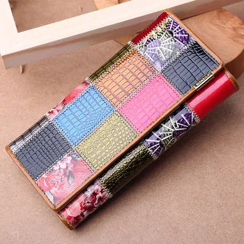 

052418 new hot women long clutch purse female money clip wallet