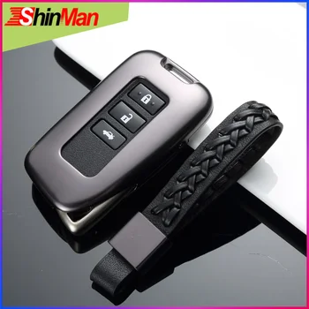 

ShinMan Aluminum Alloy key case for Car key Cover For Lexus RX GS ES NX RX270 ES250 NX200t E200 CT200h GS IS NS Car Accessories