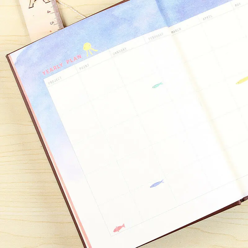 365 планируемый блокнот А5 блокнот бумажный планировщик Bullet Journal Agenda школьный дневник записная книжка календарь путешествия Notbook