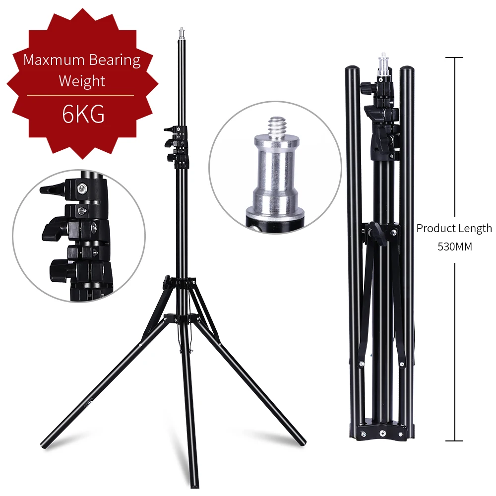  Good Quality Studio Photography Light Flash Speed light Umbrella Stand 1.8m/71 inch 1/4 Screw head 