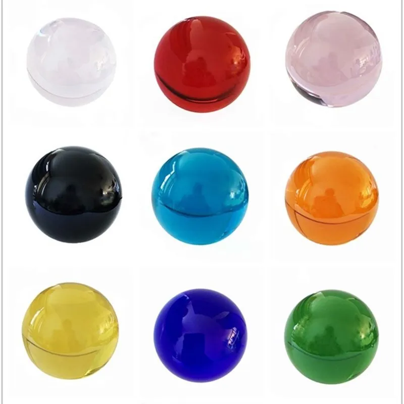 40mm 100mm 10pcs Mixed Color Various Size Crystals Glass Balls For Home