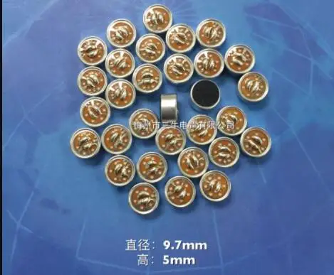 

9745 microphones microphone 9.7*4.5mm The recording head 9.7x4.5mm electret microphone A single point