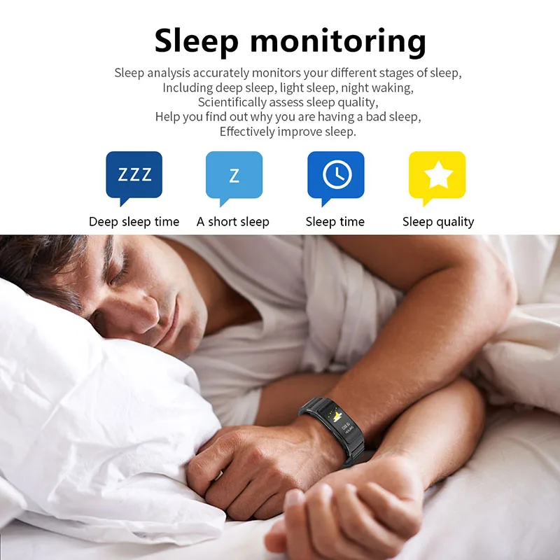 

High Quality Fitness Tracking Smart Watch Heart Rate Monitor Bluetooth Wireless Sports Smart Bracelet