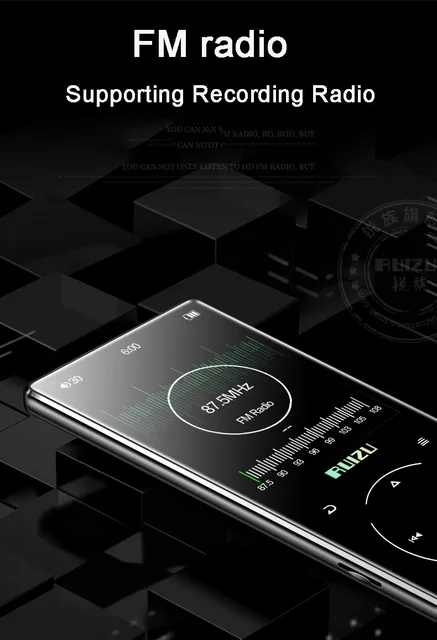 Ruizu D16 40G Metal Bluetooth MP3 Music player Bulit-in