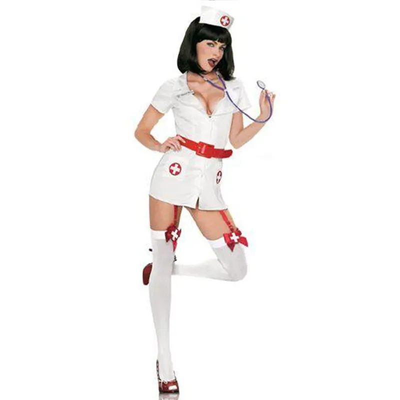 2017 последние Для женщин Sexy Nurse равномерное Медсестра взрослый костюм Хэллоуин