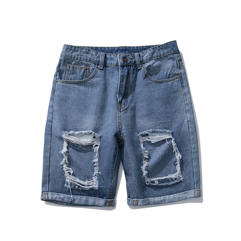 Мужские шорты брендовые летние новые мужские джинсовые шорты больших размеров модные дизайнерские шорты мужские джинсы из хлопка облегающие джинсовые шорты мужские ZZG50