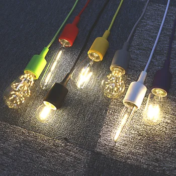 

E27 COB LED Vintage 2W 4W 6W 8W Retro Edison Filament Light Bulb Xmas Lamp Globe With Holder Base