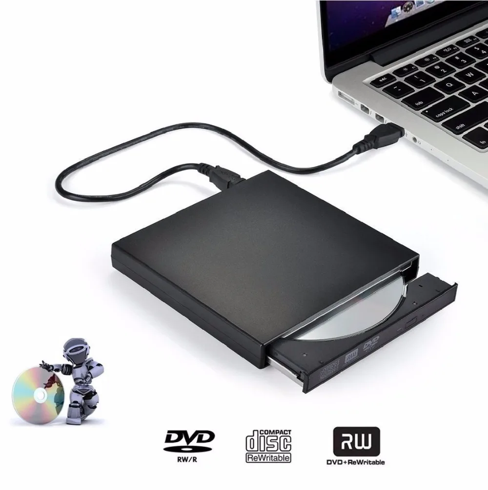 Laptop & Desktop Portable USB 2.0 External DVD Drive Dual Layer 8X DVD