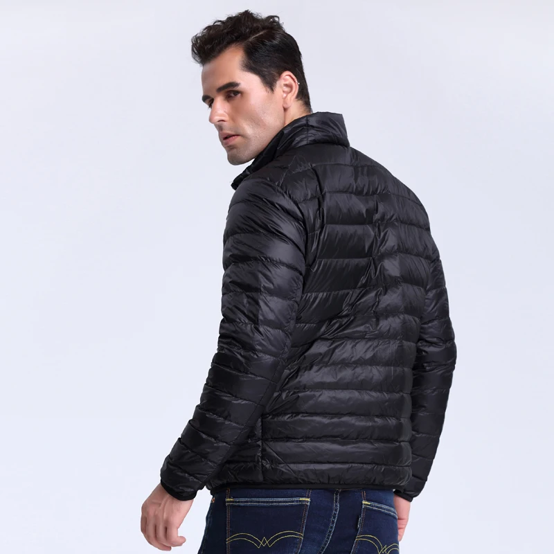 Men Down Jacket Autumn winter ultra-light warm fitt leisure thin M-5XL