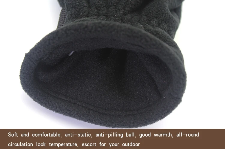 Зимние лыжные морозостойкие перчатки из флиса, утепленные перчатки для мужчин и женщин