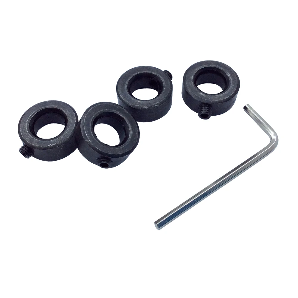 

4Pcs SC45CS12 Carbon Steel Shaft Collars Bore 12mm Outsize 21mm Screw Style DIY