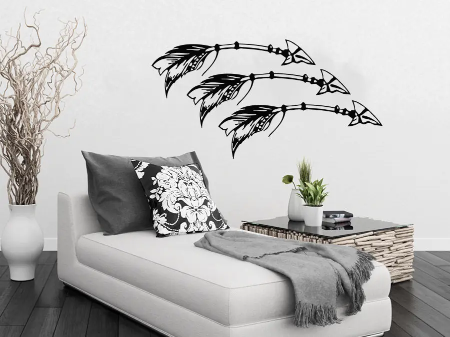 2016 Vinilos Paredes Post modern Tribal Arrow Wall Posters Vinyl