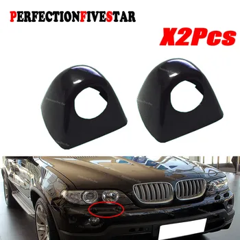 

61677145236 For BMW X5 E53 2003 2004 2005 2006 Front Right Side Headlight Head Light Lamp Washer Cover Cap Unpainted